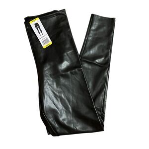 Black Faux Leather Leggings